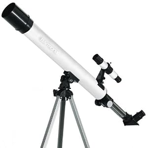 White TwinStar AstroMark 50mm 75x Refractor Telescope Kids Pak Bundle by 