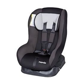 Nania Basic Comfort Car Seat in Aura (Black/Grey, 0 to 4 Years)