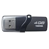 Toshiba TransMemory 4GB USB Flash Memory Drive - Black (THNU304GTRTC)