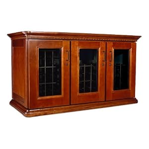 Le Cache Euro Credenza - Provincial Cherry finish by Le Cache Premium Wine Cabinets
