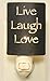 Live, Laugh, Love Night Light ~ Silhouette Nightlight