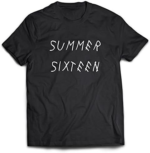 Summer Sixteen Drake Tour Fashion T-Shirt 100 % Ringspun Cotton Jersey (Large)