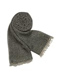 Basile Wool and Cashmere Long Scarf Gray