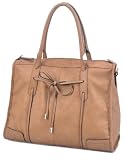 LSQ00617BR Brown Deyce 'Mia' Quality PU Close-Out High Quality Women/Girl Fashion Designer Work School Office Lady Student Handbag Shoulder Bag Purse Totes Satchel Clutches Hobos