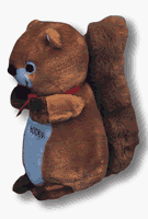 Aspen Pet Booda Plush Squirrel Dog Toy