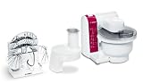 Bosch MUM4825 K&uuml;chenmaschine / 600 Watt / Kunststoff-R&uuml;hrsch&uuml;ssel / Durchlaufschnitzler / Rezept DVD