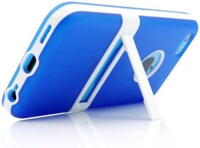 New Case for Apple iphone 5C Soft Gel Tpu Flexible Skin Slim Cover With Stand Back Cover-Blue(+2 PCS Gift Cartoon Sticker)