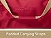 Covermates Keepsakes Garland Duffle Bag – Durable Polyester, Reinforced Handles, Fits up to 25 Foot Garland Depending on Thickness - Holiday Storage, Red