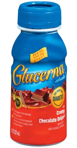 Glucerna Shake Creamy Chocolate Delight, 8 Ounce Bottles (Pack of 24)