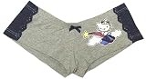 Gray Hello Kitty with Blue Lace low-rise boy short for women