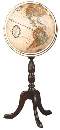 Childrens Toyshop  Toys : "Cambridge Antique Ocean Globe with Walnut Stand, 16"" Sphere"