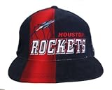 Vintage Houston Rockets Snapback Hat Cap - Navy Red