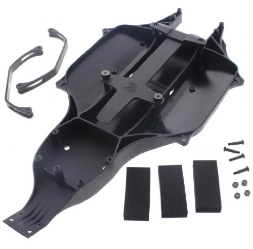 HPI 1/10 Blitz Flux CHASSIS, BATTERY BRACE & TOP PLATE, NERF BARS & FOAM BLOCKS