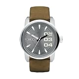 Diesel Watch DZ1372 with Tan Leather Strap and Grey Dial