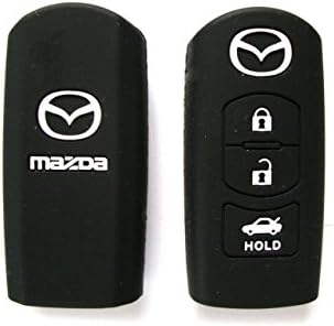 Mazda BLACK Silicone Protecting Bag Key Case Cover Fob Holder for Cx-5 Cx-7 Cx-9 Mazda 3 6
