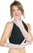 Long White Mesh Gloves