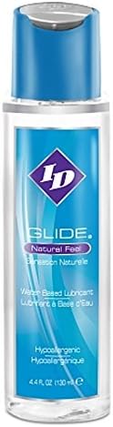 ID Glide Water Based Lubricant Natural Feel Formulated for Sensitive Skin : Size 4.4 Oz / 130 Ml