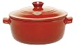 Emile Henry 614553 Flame Top 5-1/2-Quart Round Stewpot, Red