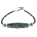 EXP Handmade Green Serpentine Bracelet With Antiqued Silver Beads
