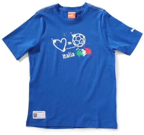 PUMA Jungen T-Shirt Love=Football Country, team power blue-italy, 128, 653140 09 Preisvergleich