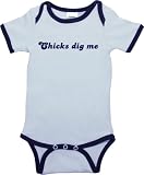 Urban Smalls - Urban Smalls Chicks Dig Me Bodysuits and T-Shirts for New Born - 1 Year Old Babies