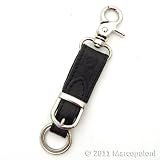 SNAPLINK - Italian Leather Key Chain (Black)