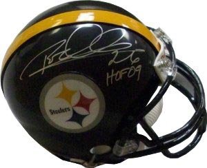 Rod Woodson Signed Steelers Mini Helmet - HOF 09