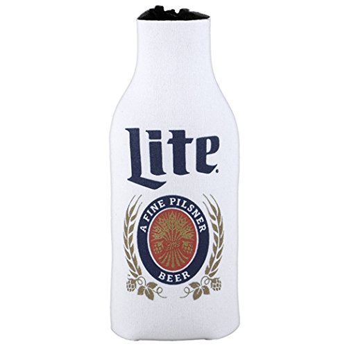 Miller Lite Zippered Beer Bottle Koozie