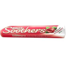 Halls Soothers Lozenges Strawberry 10