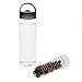 23oz Fruit Infuser Water Bottle with Loop Cap - BPA free - Black