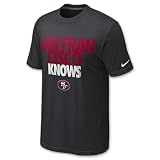 NIKE San Fransisco 49ers Knows Men's NFL Tee Shirt, Black