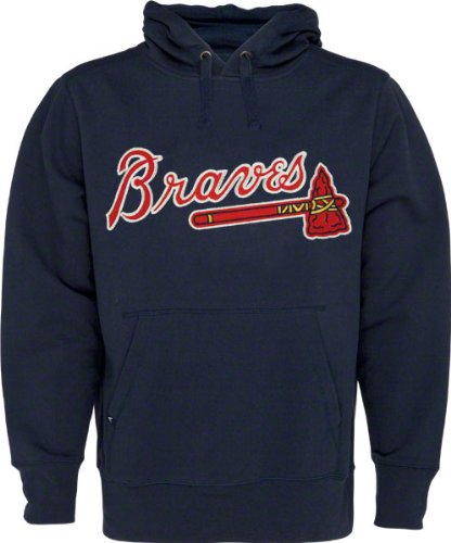 Atlanta Braves Navy Signature Hooded Sweatshirt