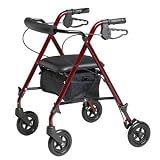 Medline Freedom Rollator - Burgundy