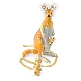 Coffret &agrave; Bijoux "Famille Kangourou" + bijou