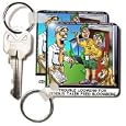 Londons Times Funny Music Cartoons - Trouble Brewing At Census Bureau - Key Chains