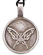 Celtic Irish Butterfly Pewter Pendant Necklace
