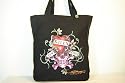 Ed Hardy Love Kills Slowly Tote ~ 2009 Platinum Rhinestone Design