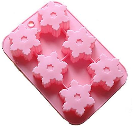 Generic Silicone Baking Snowflake Cups Cupcake Cake Pan Molds Storage Container Handmade Soap Mould Jelly Chocolate Pudding Tools
