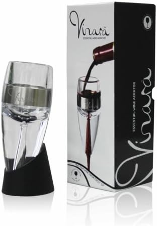 Vinara Wine Aerator Decanter [PREMIUM QUALITY] - Elegant and Luxurious Performs Better Than Traditional Single Stage Wine Aerators, Decanters, and Spout Pourers- [NO SPILL] Aeration Design- Dramatically Improves the Flavor - Achieves Better Bouquet- Easy to Use- Lavish Box Design-Perfect for ANY Occasion- FDA Certified Food Safe Material- SATISFACTION IS A LIFE TIME GUARANTEE!!