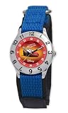 Disney Kids' Lightning McQueen Time Teacher Blue Velcro Strap Watch #D807S502 Disney Kids' Lightning McQueen Time Teacher Blue Velcro Strap Watch #D807S502