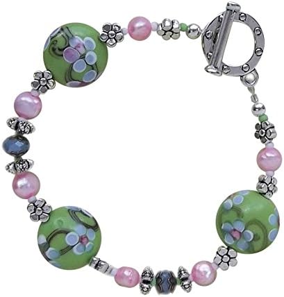 Sakura ~ Lampworked Beaded Bracelet Jewelry Making Kit