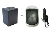 【ビクタ-　BN-VF733互換バッテリ-＋充電器（純正バッテリ－充電可）セット】の画像