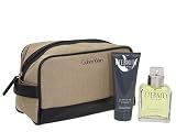Calvin Klein Eternity for Men Eau De Toilette Spray 3.4oz Perfume , Hair and Body Wash 3.4oz and Beautiful Carry on Bag Travel Bag Gift Set
