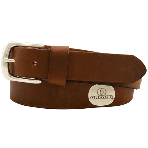 Oregon Ducks Brown Leather Coaches Belt (42)