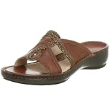  : Clarks Women's Adare Slide Sandal,Light Brown,6 W