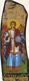 Wooden Greek Orthodox Wood Icon of Archangel Michael / N18_2