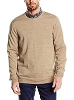 Ben Sherman Jersey Merino Crew Neck (Beige)