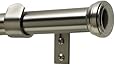 Levolor 54546012 Fluted End Cap Rod Set, 66-to-120-Inch Width, 1-Inch Diameter, Satin Nickel