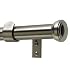 Levolor Fluted End Cap Rod Set, Satin Nickel, 1-Inch Diameter, 66 to 120-Inch Width