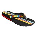 Alki'i "Fusion" Multi-Color Stripe Women's Flip Flop